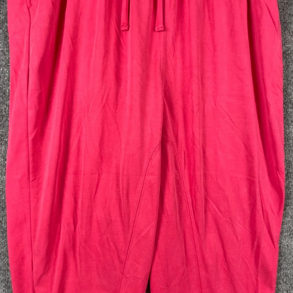 Anthropologie Pants Womens Medium Pink Pull On Drawstring Pockets Cropped‎ $88